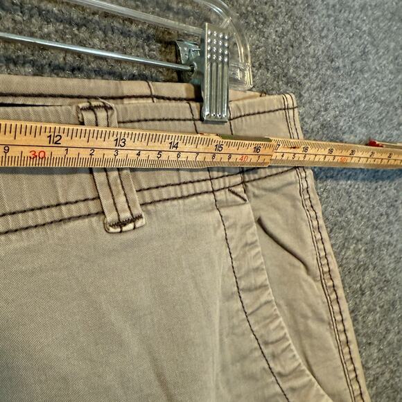 Iron Co‎ Shorts Mens 36 Gray Cargo Pockets Faded Wash Performance Stretch - Picture 4 of 8